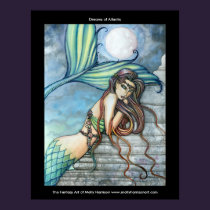 Dreams of Atlantis Mermaid Poster posters