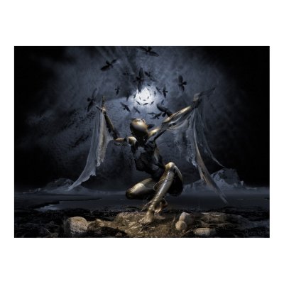 Dreams of flying, surreal art poster by artsgrie