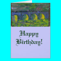 Dreams of Waterloo Bridge Birthday Card cards