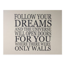 dreams post card