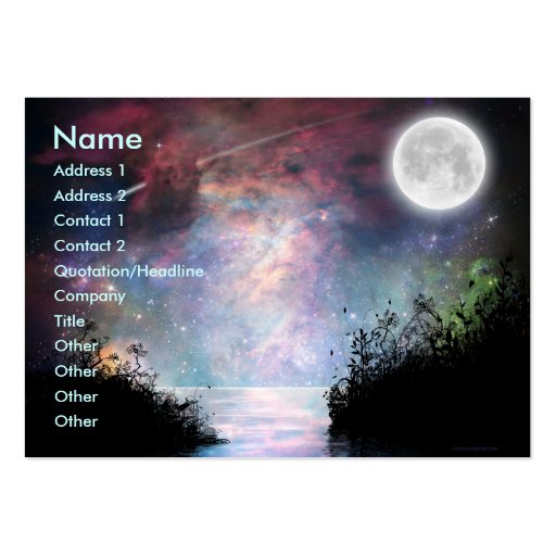 Dreams Print_1 Profile Card Business Card Templates (front side)