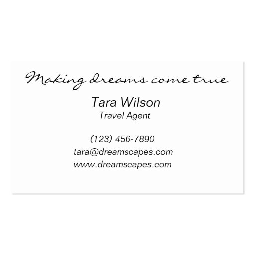 dreamscapes business cards (back side)