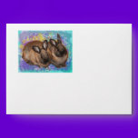 Dreamy Bunnies in Fantasy Land Colorful envelopes