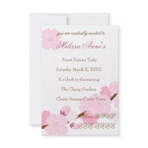 Dreamy Cherry Blossom Personalized Invitation