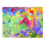 Dreamy Colorful Abstract Post Card