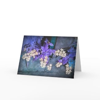 Dreamy Forget Me Nots (Myosotis) card