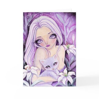 Dreamy Lily - blank card card