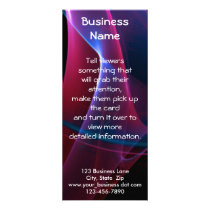 Dreamy Magenta and Blue Sweep Custom Rack Card