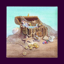 DREAMY MERMAID by SHARON SHARPE magnets