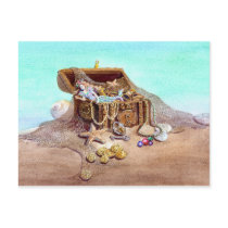 DREAMY MERMAID by SHARON SHARPE postcards by sharonsharpe DREAMY MERMAID by SHARON SHARPE postcards