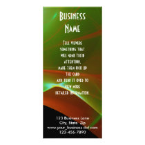 Dreamy Orange and Green Sweep Rack Card