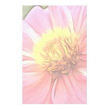 Dreamy Pink Dahlia Stationery Design