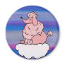 Dreamy Pink Poodle Magnet