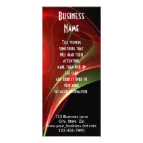 Dreamy Red and Green Sweep Rack Card Template