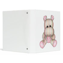 dreamy striped hippo binders