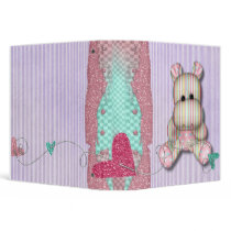 dreamy striped hippo binders