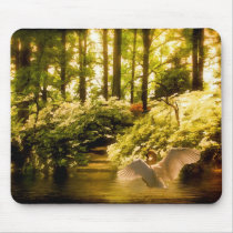 Dreamy Swan Mousepad
