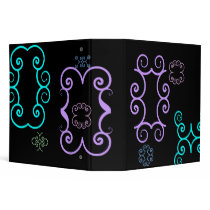 dreamy swirl vinyl binder