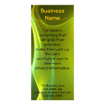 Dreamy Yellow and Green Sweep Custom Rack Card