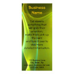 Dreamy Yellow and Green Sweep Custom Rack Card