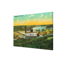 Dredging for GoldMining in AlaskaState Canvas Prints