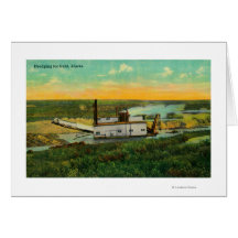 Dredging for GoldMining in AlaskaState Cards