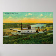Dredging for GoldMining in AlaskaState Poster