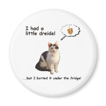 Dreidel Cat magnets by catofmanyhats Dreidel Cat magnets