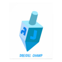 DREIDEL CHAMP POSTER posters