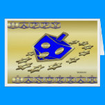 Dreidel Stars Hanukkah Greeting Card cards