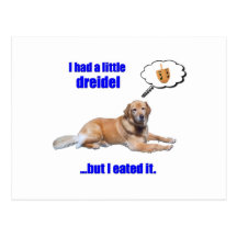 DreidelDog Post Cards