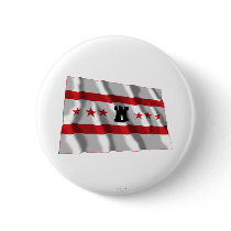 Drenthe Waving Flag Pinback Button