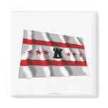 Drenthe Waving Flag Fridge Magnet