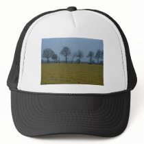 Drenthe - Yellow Grass with Trees Mesh Hat