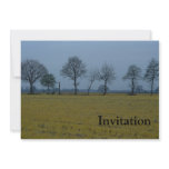 Drenthe - Yellow Grass with Trees Invitation