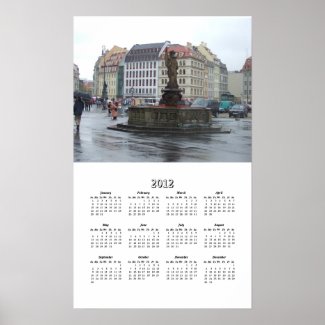 Dresden Germany 2012 One Page Calendar print