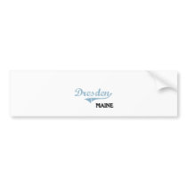 Dresden Maine City Classic Bumper Stickers