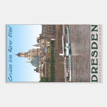 Dresden - On the Elbe Rectangle Sticker
