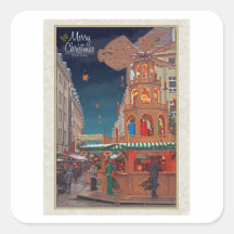 Dresden - Weihnachtspyramide - MC W Square Stickers