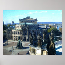 Dresdener Opernhaus am Zwinger Print