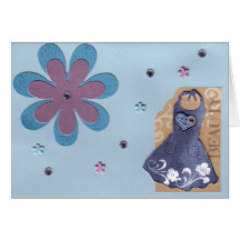 Dress Beauty Girly Card