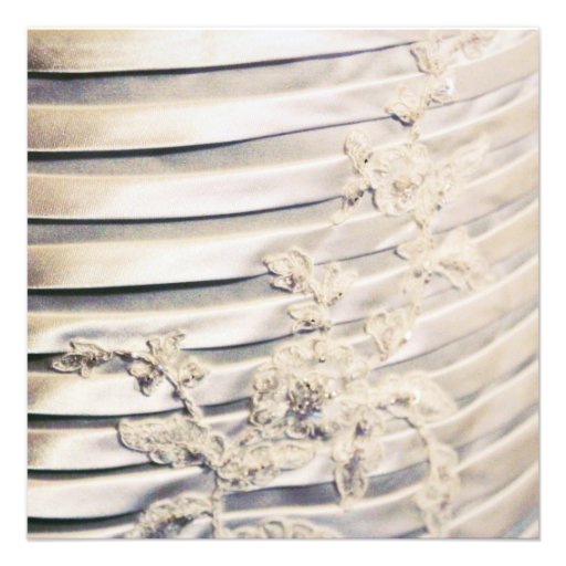 Dress Detail Wedding Invitation