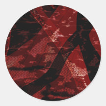 Dress Lace Round Sticker