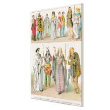 Dress of the Britons, Gauls and Germans Gallery Wrap Canvas