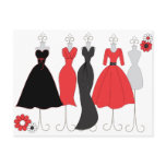 Dress Shop-Daisy Theme Post Cards