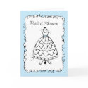 Dress Stand Bridal Shower Invitations cards