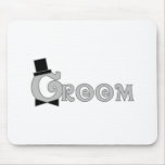 Dress Up Groom Mouse Pads
