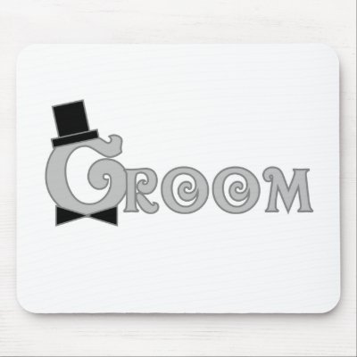 Dress Up Groom Mouse Mat by weddingsareus