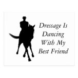 Dressage Dancing With Best Friend Horse Postcard