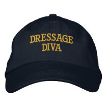 DRESSAGE DIVA Adjustable Cap embroidered hats